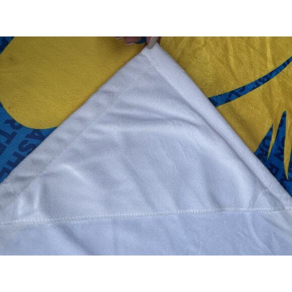 Boston Marathon Unicorn Blanket Throw Running 39X59 26.2 Soft New Blue Yellow - Picture 8 of 9